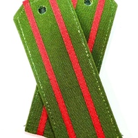 Погоны офисные зеленые (пластик) ткань Rip-stop для старшего офицерского состава